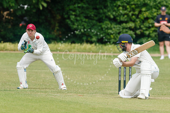 Cricket action from Diss v Hethersett