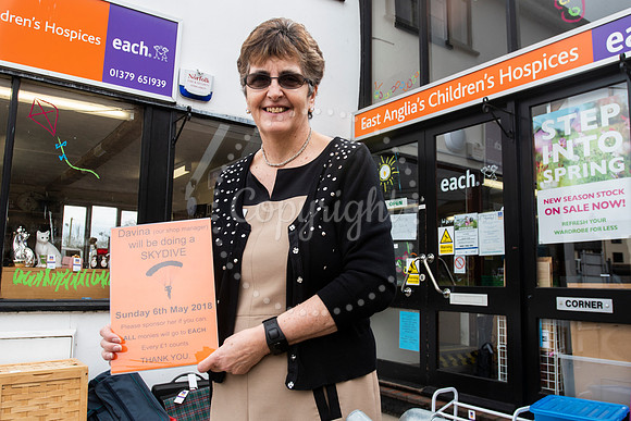Davina Scale is raising money for EACH, with a sky dive from 13,