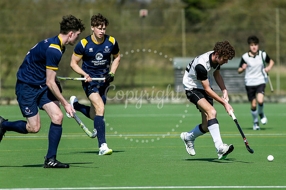 Hockey action from Harleston Magpies Men’s II vs UEA