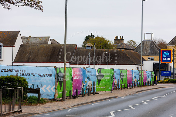 Diss Leisure Centre and former John Grose site