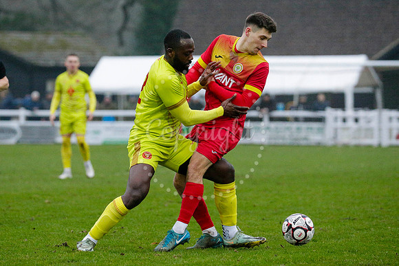 Football action from Walsham-le-Willows vs Whitstable Town