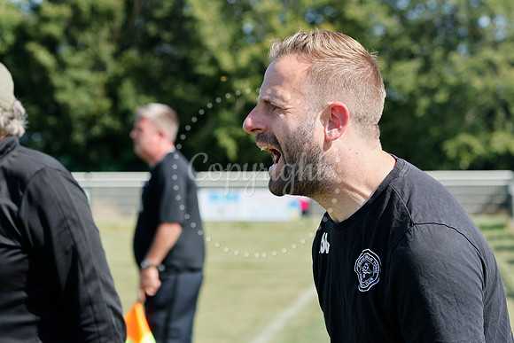 Framlingham manager Liam Abraham