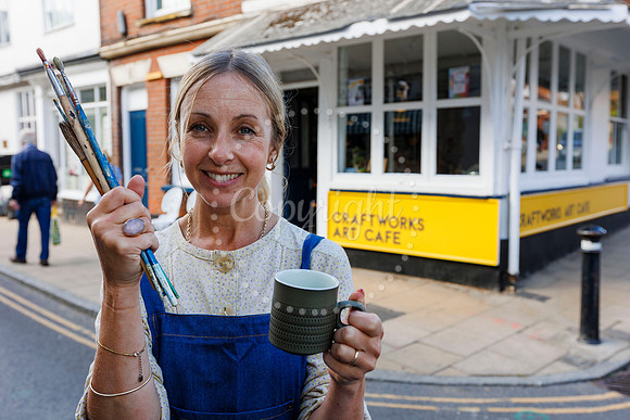 Jo Shepherd has opened Craftworks Art Cafe in Harleston last wee