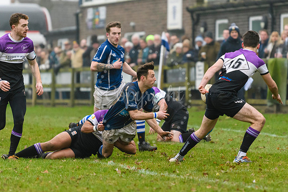 Rugby action from Diss v Woodford