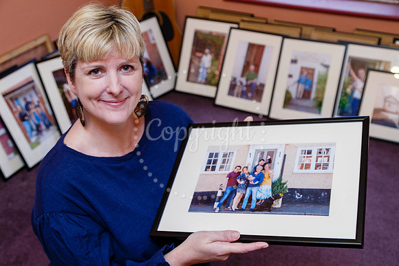 Wendy Aiken, is holding an exhibition at The Bank of Covid pictu