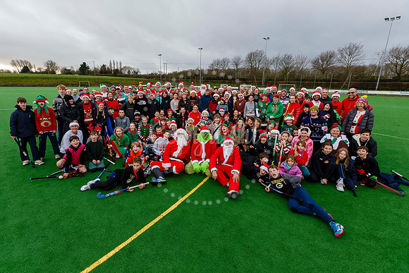 Santa v Elves at Harleston Magpies Hockey Club