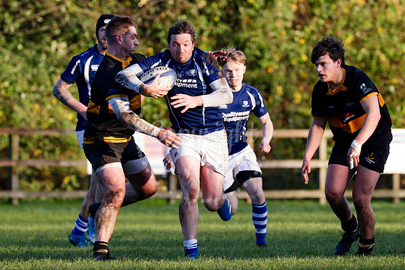 Rugby action from Diss II (Saracens) hosting Southwold II