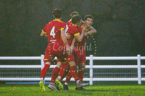 Football action from Walsham-le-Willows vs  Brantham Athletic in