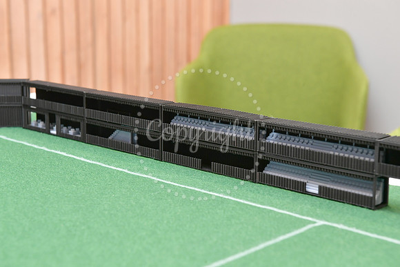 Gusto House, football stadium model