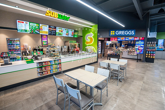 Elmswell Services, off A1088 by A14 eastbound junction 47. New