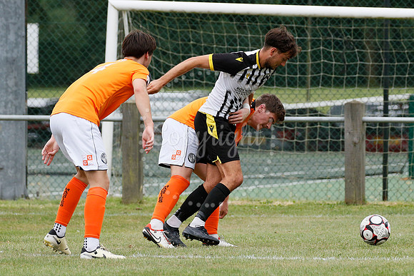 Football action from Harleston Town vs Heacham