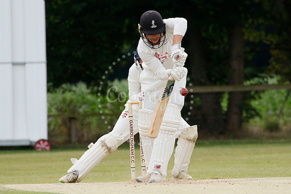 Cricket action from Garboldisham vs Bradfield