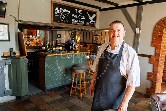 Des Scarborough is the new owner of the Falcon pub in Pulham Mar
