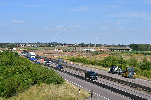 Construction work on Southern Link Road connection to A46