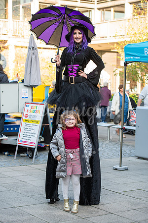 Halloween event for families - Families celebrating Halloween at