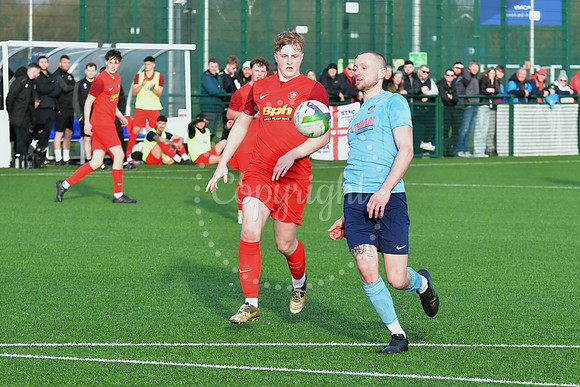 Newark Town v Sleaford Town football action