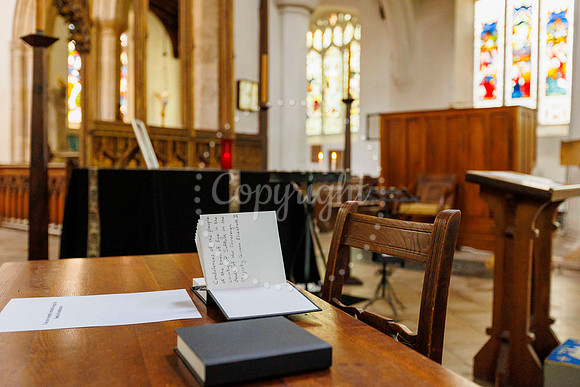 The book of condolence set-up for the memory to Queen Elizabeth