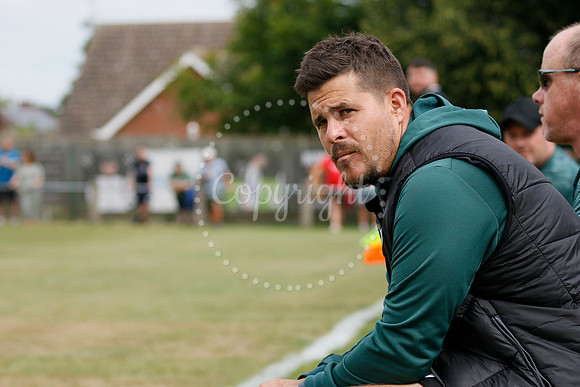 Football action from Harleston Town vs Heacham