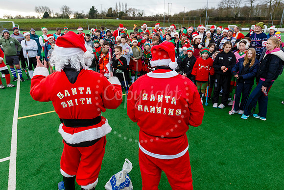 Santa v Elves at Harleston Magpies Hockey Club