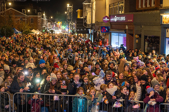Newmarket Christmas Lights switch on. Picture by Mark Westley