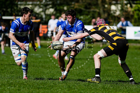 Rugby action from Diss vs Ely