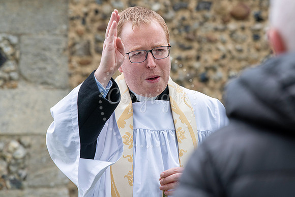 NJ St Martin’s Church, ExningStart of Beating the Bounds walk