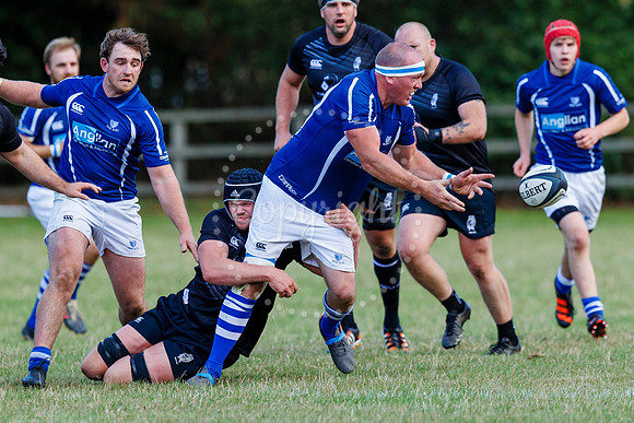 Rugby action from Diss v Holt