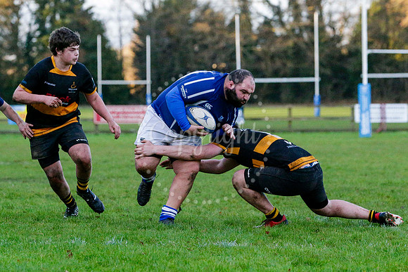 Rugby action from Diss II (Saracens) hosting Southwold II