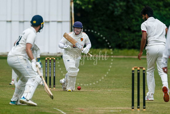Cricket action from Diss v Hethersett