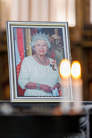 The book of condolence set-up for the memory to Queen Elizabeth