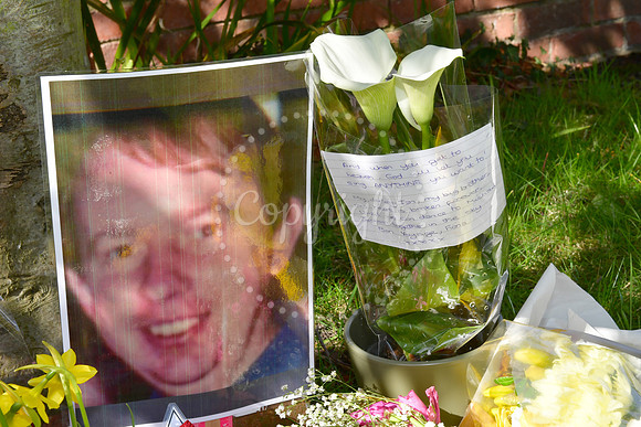 Floral tributes at Holy Trinity Church, Southwell