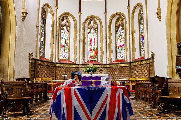 The book of condolence set-up for the memory to Queen Elizabeth