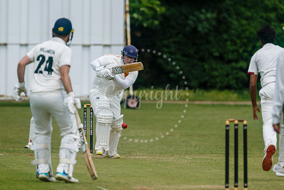 Cricket action from Diss v Hethersett