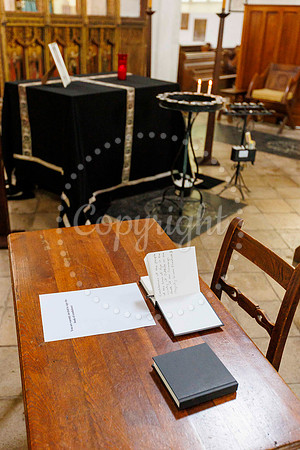 The book of condolence set-up for the memory to Queen Elizabeth