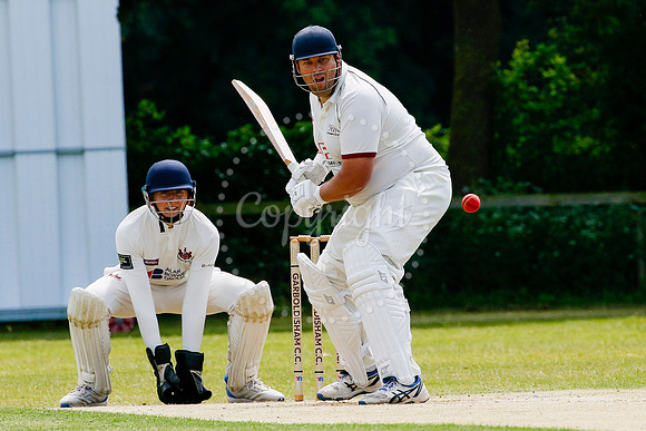 Cricket action from Garboldisham vs Sprowston