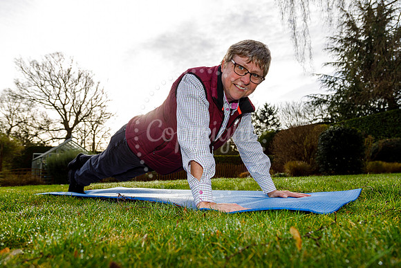 Diane Grantham is doing a daily plank challenge in January