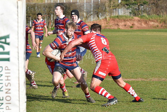 Southwell 1st v Nuneaton Old Edwardians rugby action