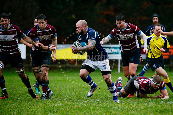 Rugby action from Diss vs Shelford II