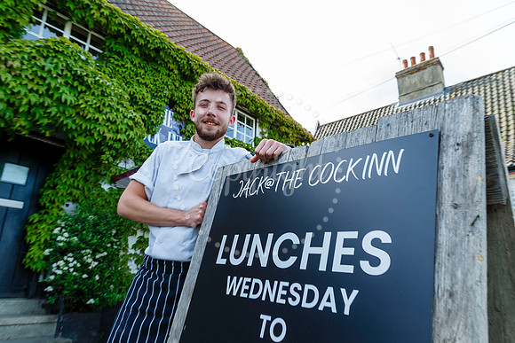 Jack Cronin-Aldridge chef at the Cock Inn pub in Diss.