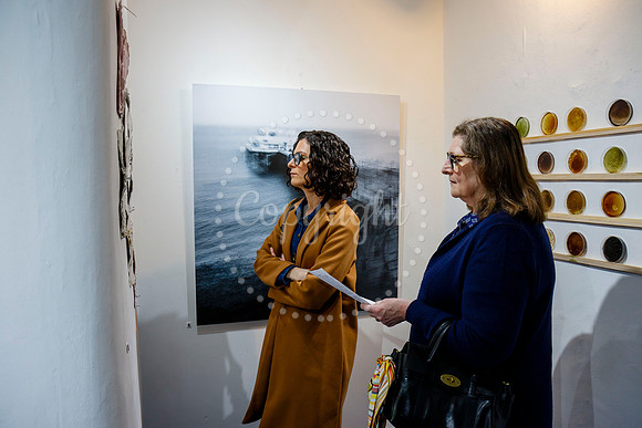 Opening night of the latest exhibition at “The Bank in Eye cal