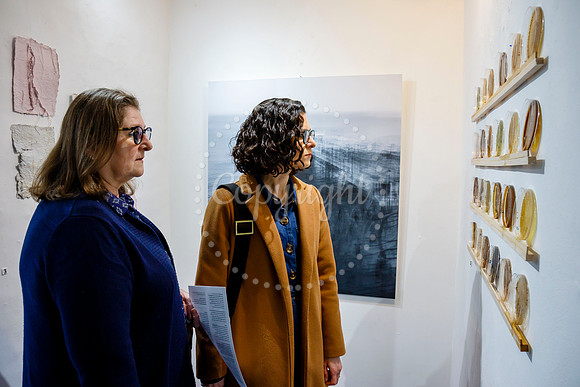 Opening night of the latest exhibition at “The Bank in Eye cal