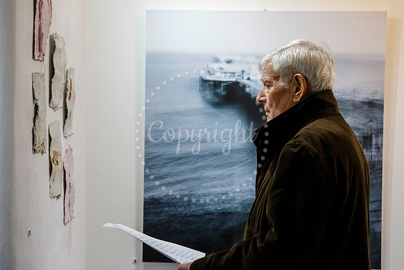 Opening night of the latest exhibition at “The Bank in Eye cal
