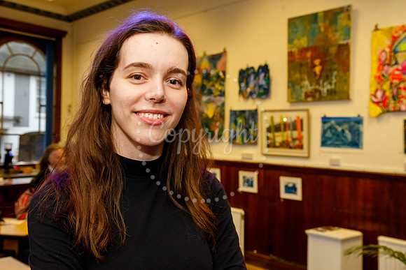 Opening night of the latest exhibition at “The Bank in Eye cal