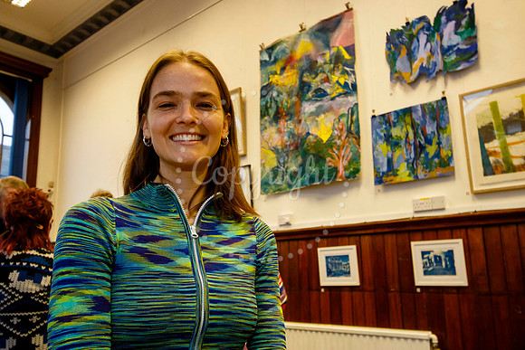 Opening night of the latest exhibition at “The Bank in Eye cal