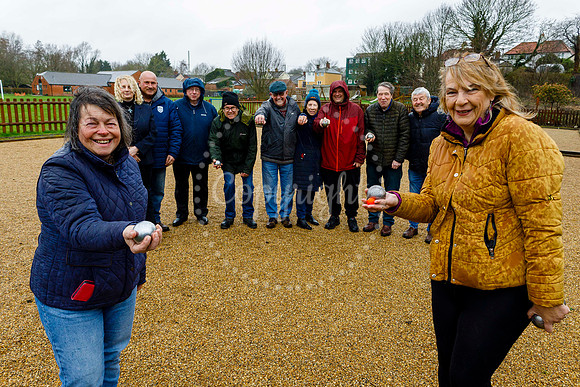 Members of the Eye Saints Community Boules Club who are looking