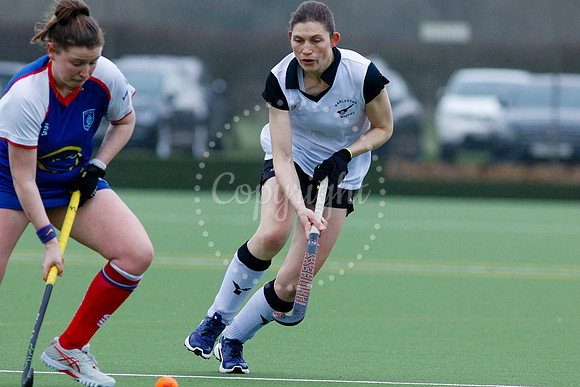 Hockey action from Women’s II vs Bishop’s Stortford