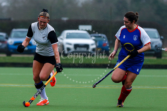 Hockey action from Women’s II vs Bishop’s Stortford
