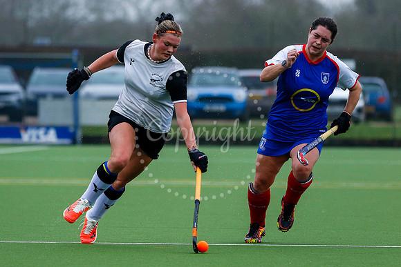Hockey action from Women’s II vs Bishop’s Stortford