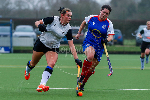 Hockey action from Women’s II vs Bishop’s Stortford