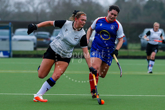 Hockey action from Women’s II vs Bishop’s Stortford